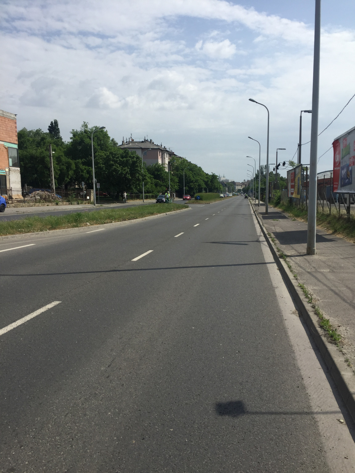 Ezen a fővárosi útszakaszon is elférne néhány fa. 