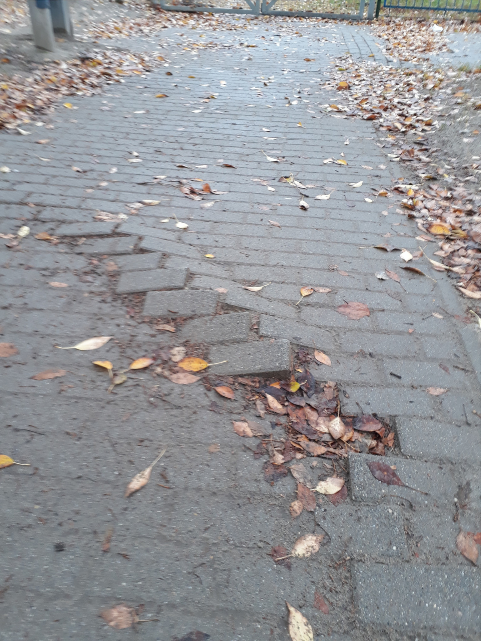 ezen a járdán nehéz a séta 