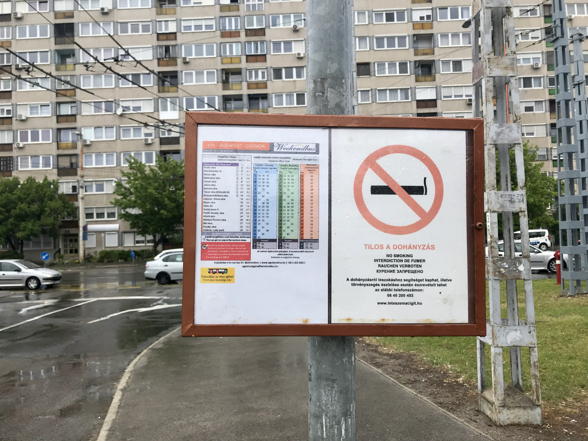 és az új menetrend